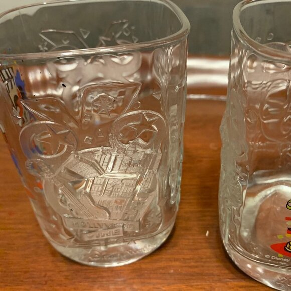 Vintage McDonals Disney 2000 Celebration Collection Glasse Cups Mugs - set of 2 - Picture 2 of 6